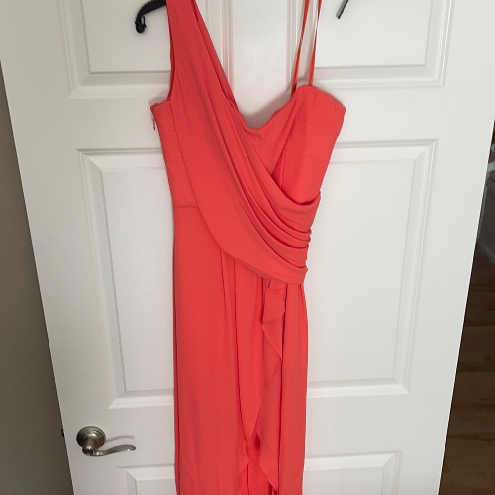 Brand New BCBGMaxazria One Shoulder Gown